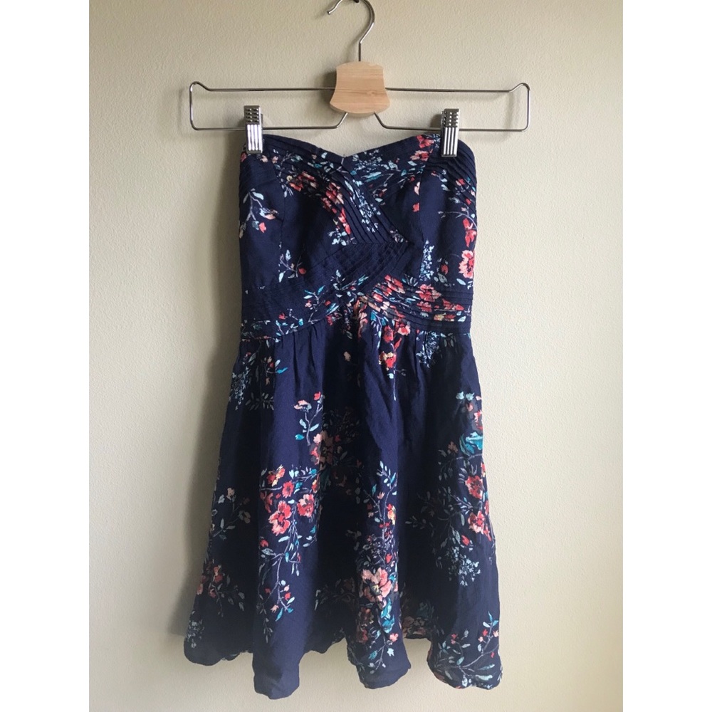 no strap flower dress